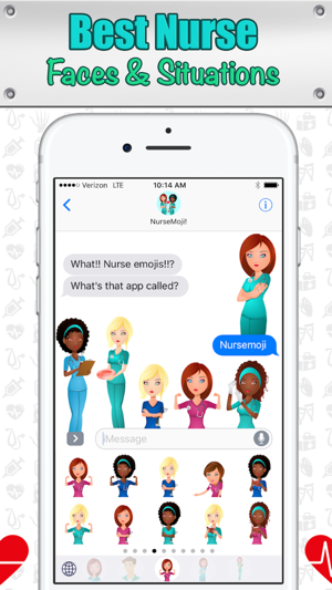 NurseMoji - All Nurse Emojis and Stickers!(圖2)-速報App