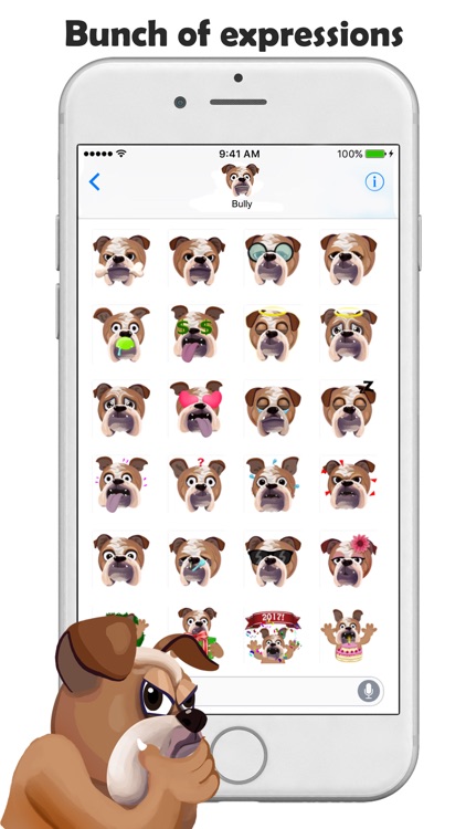 Bulldog Emojis & Stickers