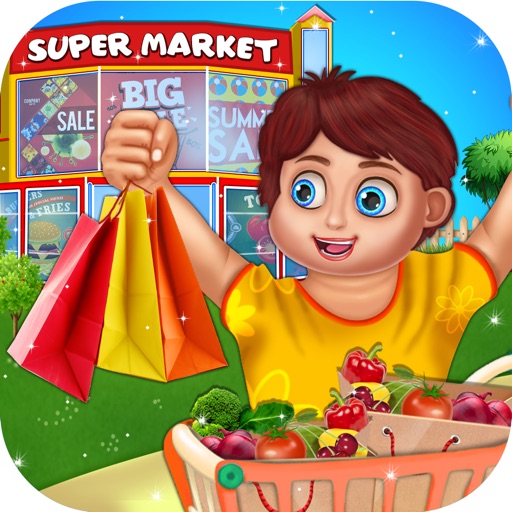 Supermarket Kids Shopping Fun Game Icon