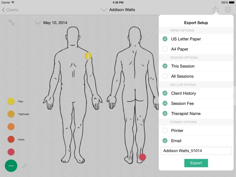 Massage Therapist Notebook screenshot-3