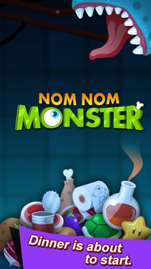 NOM NOM Monster-Finger slide click