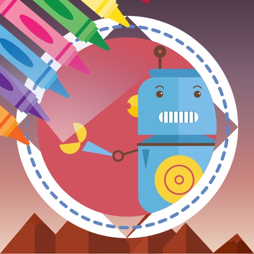 Robots Coloring Book - Free Icon