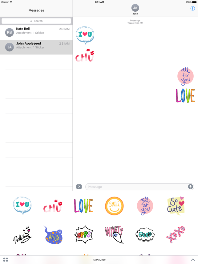 ‎Animated Lingo Stickers Screenshot