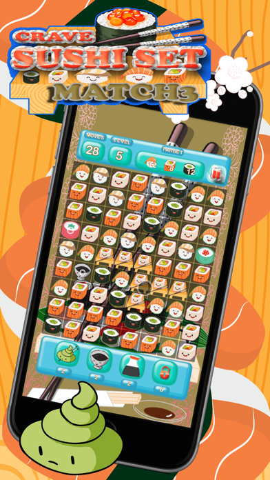 How to cancel & delete Crave Sushi Set Match 3 from iphone & ipad 2