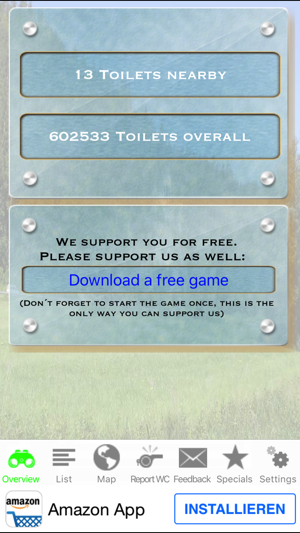 WC-Finder - The free woldwide Toilet-Sea