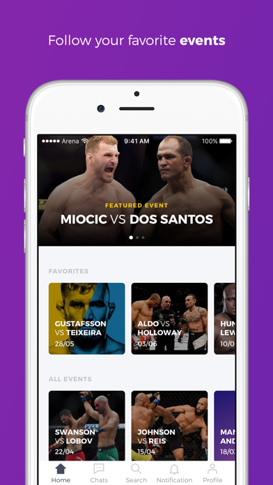 Screenshot #1 pour Arena - Sports Chat