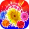 Matching game flowers colorful colorful five kinds of exciting players to enjoy