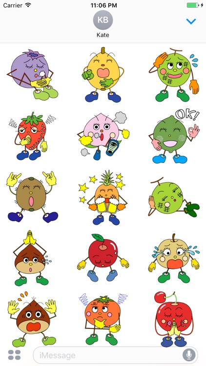 A Class Of Cute Fruit Stickers