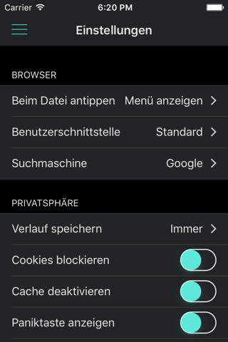 Private Browser Deluxe screenshot 3