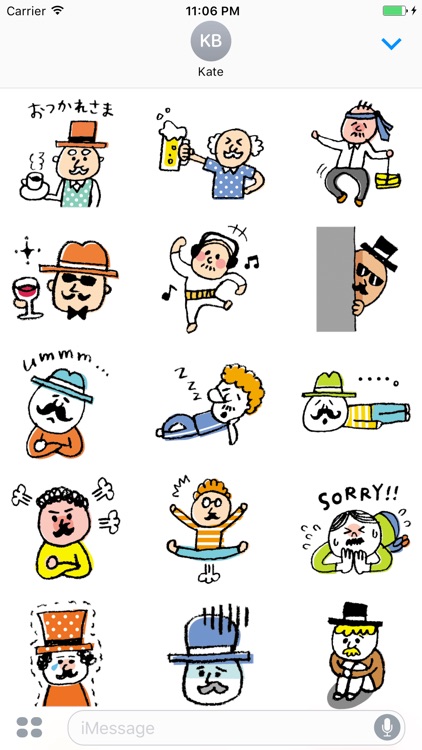 Gentle Old Man Collection Sticker