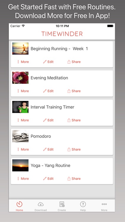 Timewinder the Interval Timer by Widget Revolt LLC
