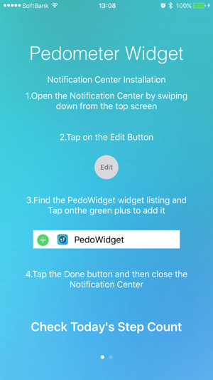 Pedometer Widget for Notification Center(圖2)-速報App