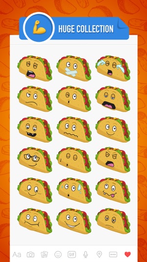 TacoMoji - taco emoji & stickers for restaurant(圖2)-速報App