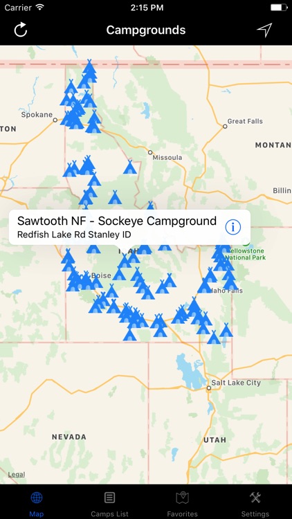 Idaho – Campgrounds & RV Parks