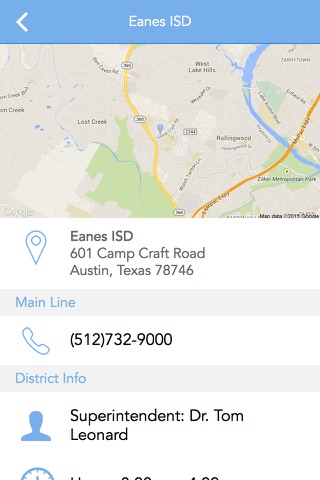 Eanes ISD screenshot 2