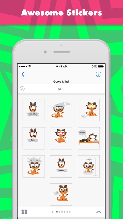 Milu stickers by Gorea Mihai