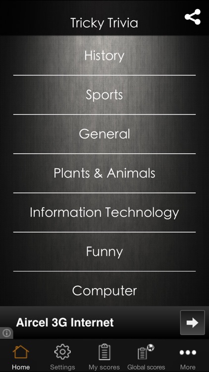 TrickyTrivia:General Knowledge