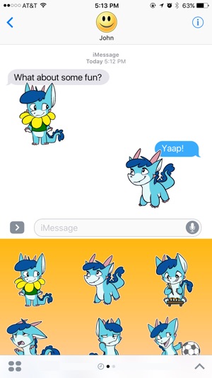 Blue Little Dragon Stickers(圖2)-速報App