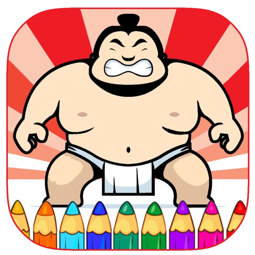 Coloring Book Sumo Game For Kids Edition Icon