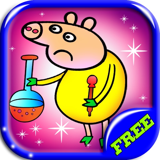 popper pig pop Paintbox Coloring Fun Game Icon