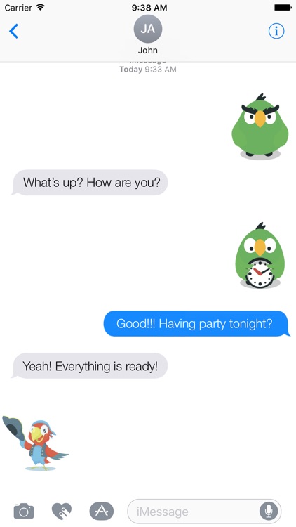 Parrot Stickers - 90+ Parrot Emoji Sticker Pack