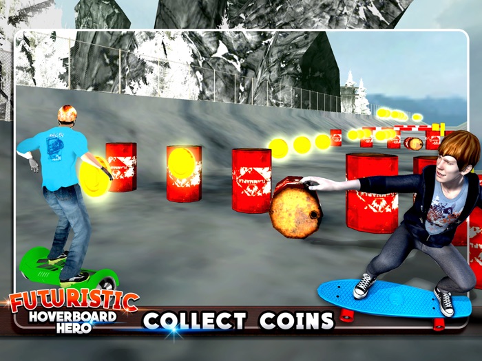 Futuristic Hoverboard Hero