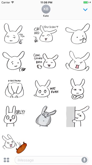 Ulrica The Sweet Bunny English Stickers(圖3)-速報App