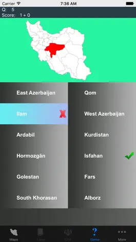 Game screenshot Iran Province Maps and Capitals hack