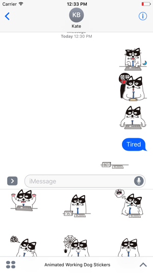 Animated Working Dog Stickers For iMessage(圖5)-速報App