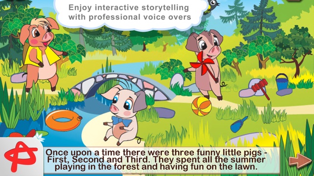 Three Little Pigs: Free Interactive Touch Book(圖2)-速報App