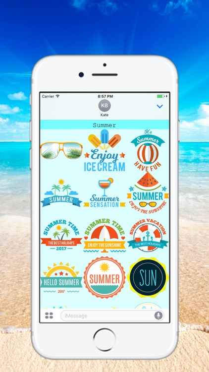 Summer Time - Stickers for iMessage
