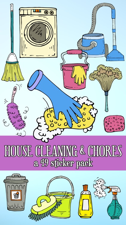 House Cleaning and Chores Sticker Pack