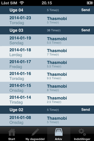 Daily Timesheet screenshot 2