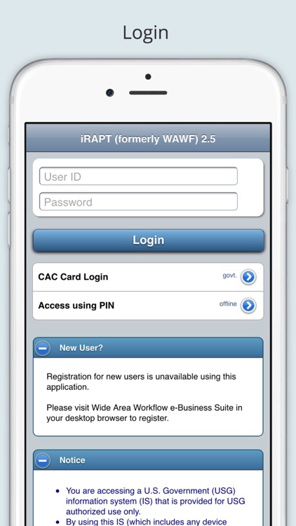 iRAPT Mobile (formerly WAWF)