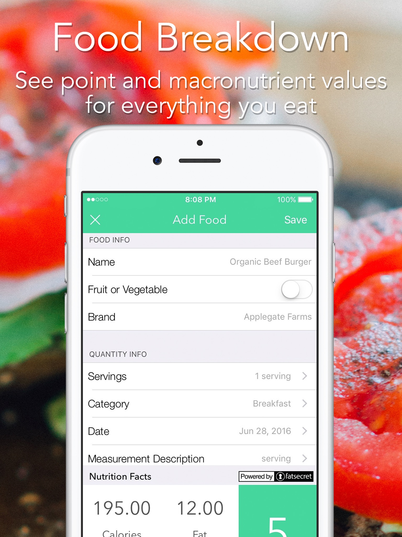 iMacro - Diet, Weight and Food Score Tracker screenshot 3