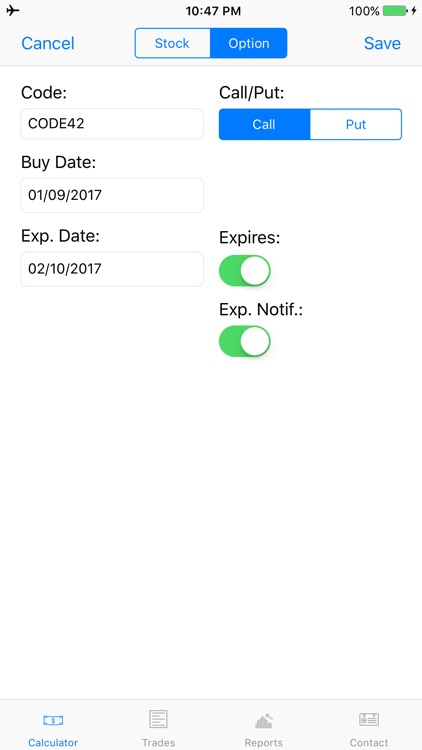 MyStocks - Manage your stocks and options screenshot-3