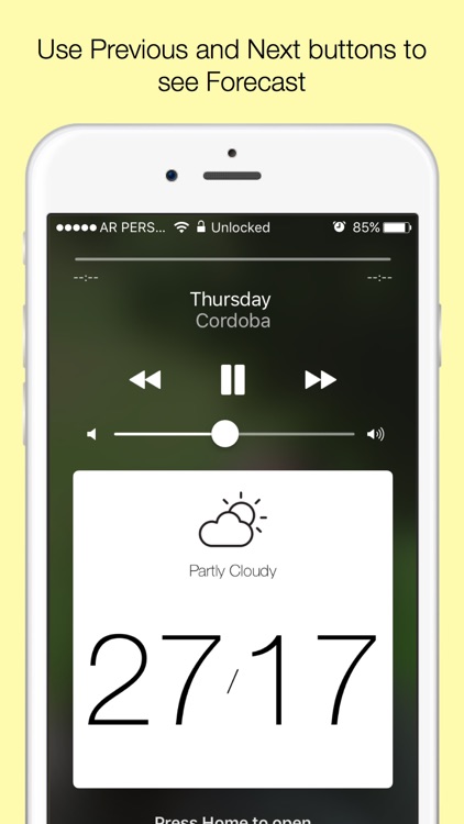 Weather Lock - Current weather on your lock screen