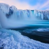 Frozen Waterfall Wallpapers HD- Quotes Backgrouds