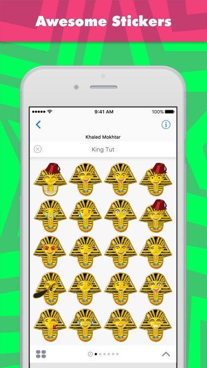 King Tut stickers by Khaled Mokhtar