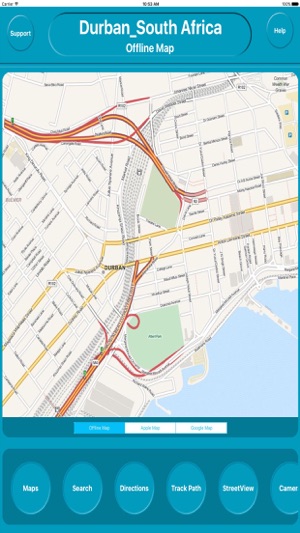 Durban South Africa Offline City Maps Na