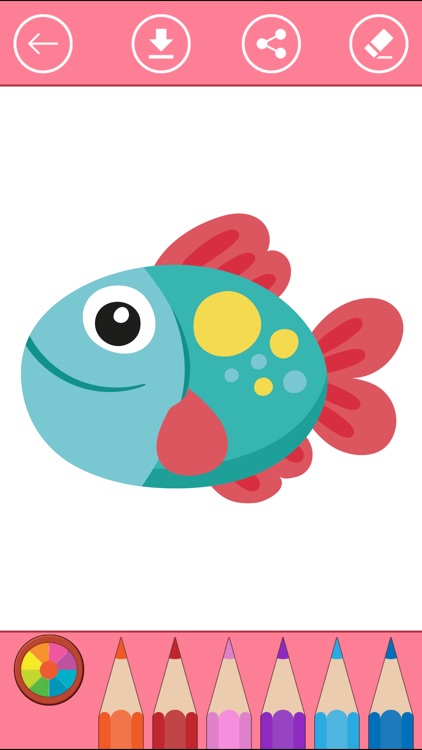 Fish Coloring Book: Color & Draw Sea Animals