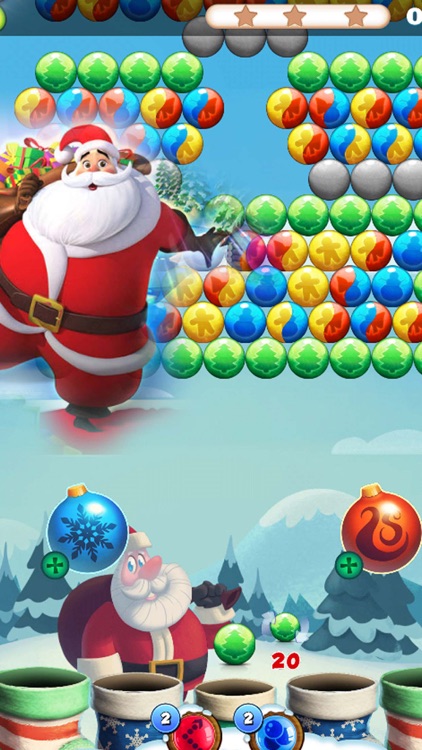 Bubble Sata for Christmas Game
