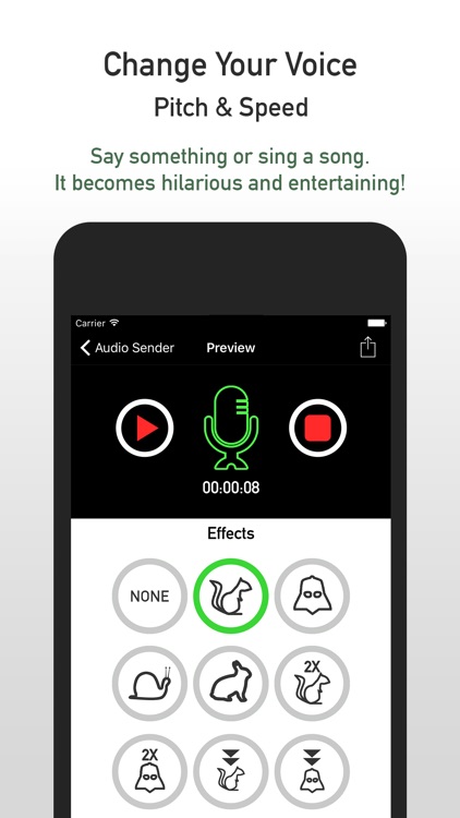 Audio Sender - Audio Memo and Voice Changer