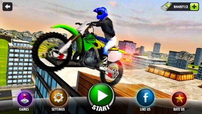 How to cancel & delete Rooftop Motorbike Rider - Furious Stunts Driving from iphone & ipad 1