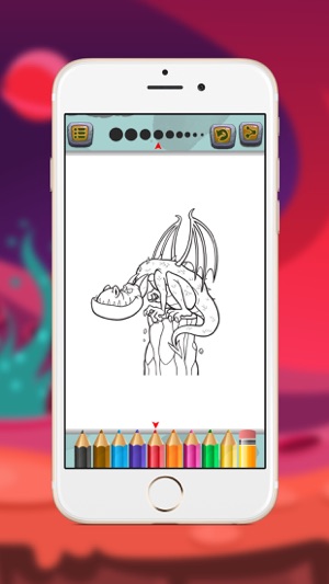 Dragons Coloring Page for Kids(圖3)-速報App