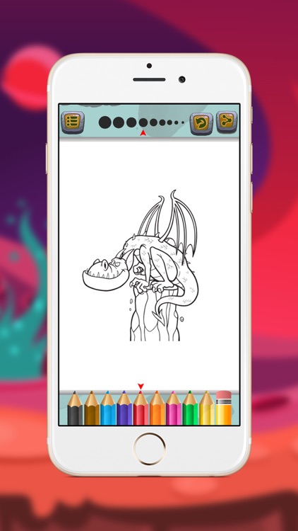 Dragons Coloring Page for Kids