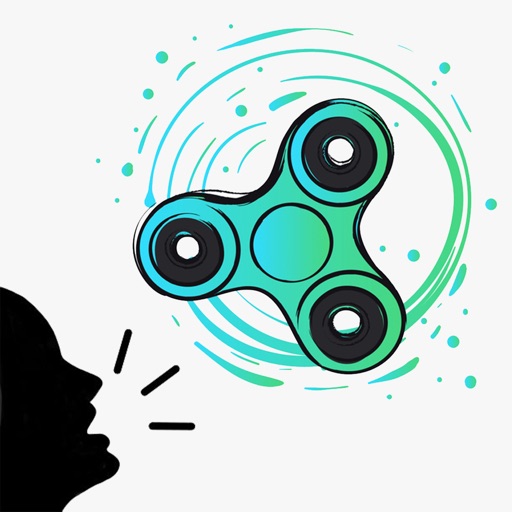 Scream fidget hand spinner use your voice to spin Icon