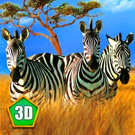 Zebra Family Simulator Full Icon