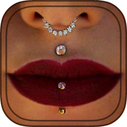 Girls Piercing-Virtual Pierced Designs Photo Booth iOS App
