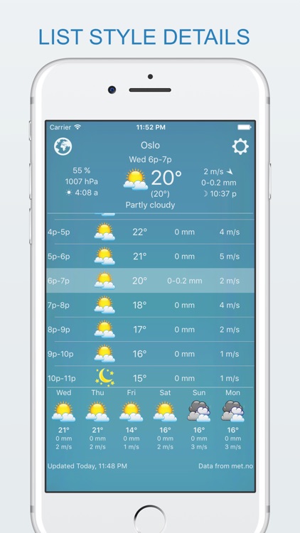 widget weather - offline forecast, your own style